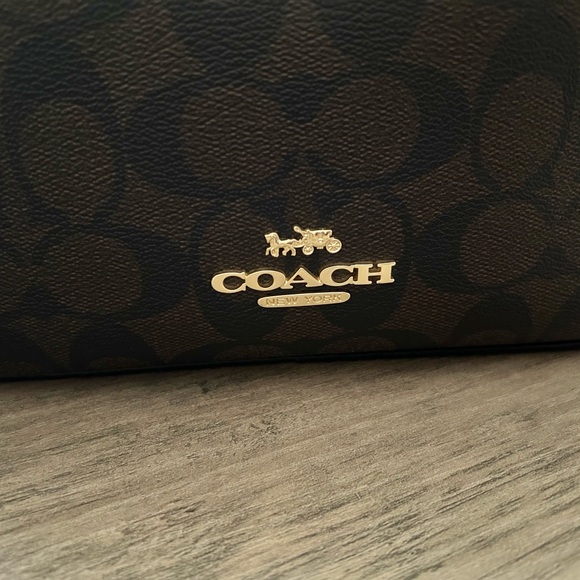 Coach Jes Crossbody in Brown Signature Canvas - Picture 6 of 8